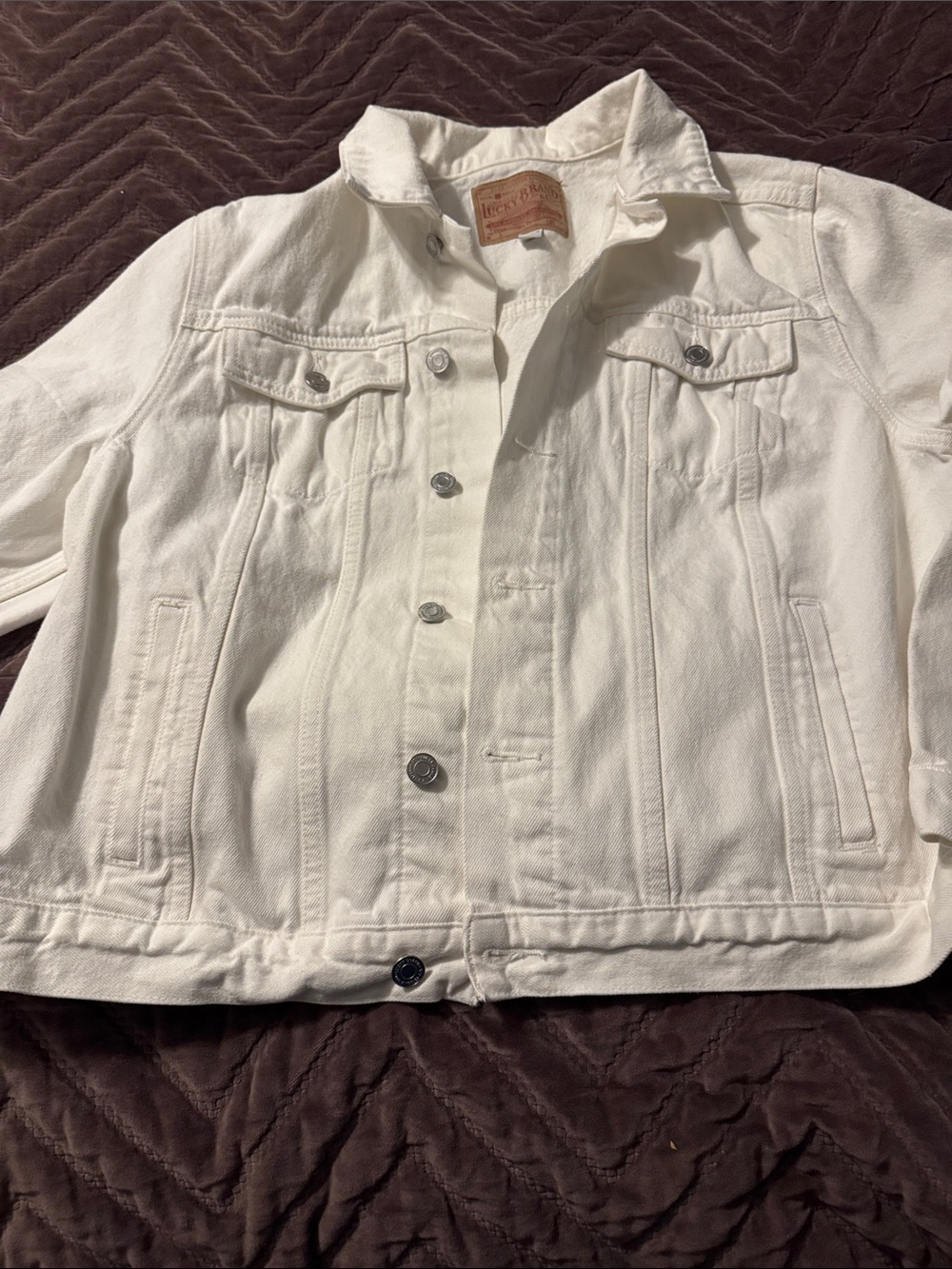 Lucky Brand White Denim Jacket